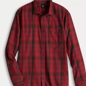 Vans L/S Button Front Shirt- Chili Pepper